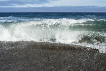 海　波　浜　素材