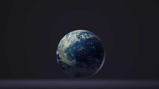 The blue planet 3d rendering  for earth day and  eco content.