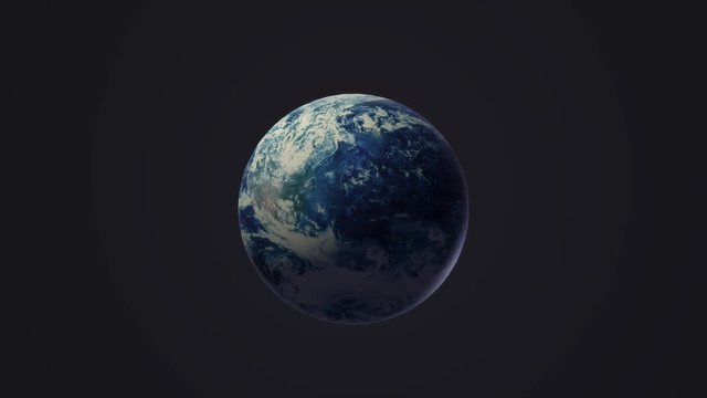 The blue planet 3d rendering  for earth day and  eco content.