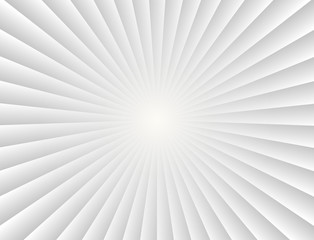 Abstract sunbeams gradient rays in white background - Vector illustration