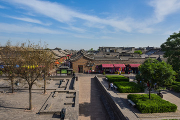Fototapeta na wymiar Pingyao County, Jinzhong City, Shanxi Province, China - May 28, 2018: Pingyao Ancient Chinese Architecture City
