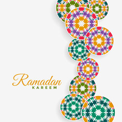 islamic pattern decoration ramadan kareem background