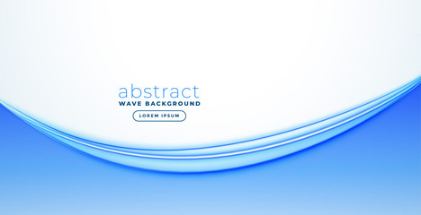 abstract blue wave banner design