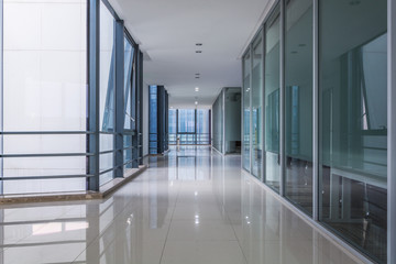 Resting area of a building, wide space in a building.interior of modern office, Abstract...
