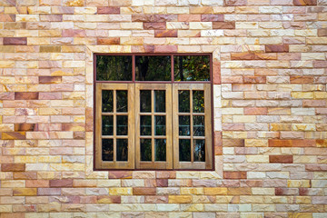 Windows on the wall tiles.