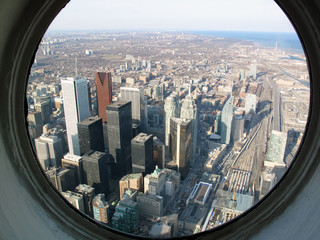 Fototapeta na wymiar Toronto aerial view 