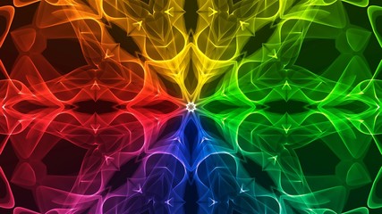 Colorful Rainbow Mandala 03 - obrazy, fototapety, plakaty