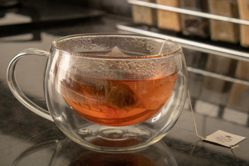 cup of tea on kitchen