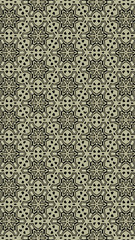 Ornate geometric pattern and abstract multicolored background