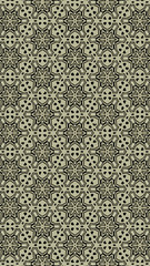 Ornate geometric pattern and abstract multicolored background