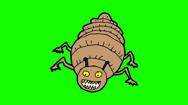 kids drawing green screen with theme of lice