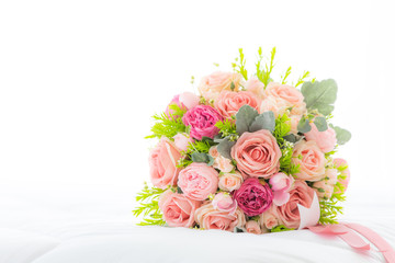 Colorful fake flowers