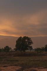 Landscape Sunset sky