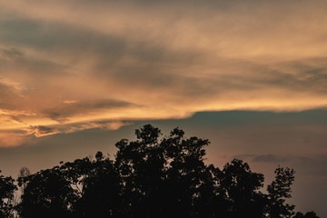 Landscape Sunset sky