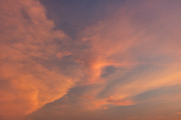 Landscape Sunset sky