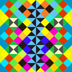 bright beautiful polygons abstract geometric seamless pattern