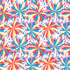 bright colored seamless abstract pattern for your design quality illustration