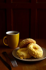 Freshly made cheese bread