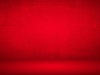 Abstract red background for web design templates, valentine, helloween, christmas, product studio room and business report with smooth gradient color.