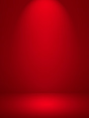 Obraz premium Abstract red background for web design templates, valentine, helloween, christmas, product studio room and business report with smooth gradient color.