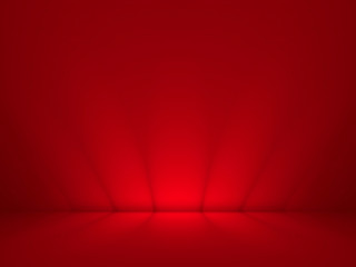 Abstract red background for web design templates, valentine, helloween, christmas, product studio room and business report with smooth gradient color. © PurMoon