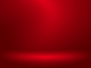 Abstract red background for web design templates, valentine, helloween, christmas, product studio room and business report with smooth gradient color.