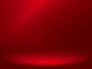 Abstract red background for web design templates, valentine, helloween, christmas, product studio room and business report with smooth gradient color.
