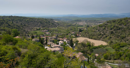 Fototapeta premium Rochecolombe in der Ardèche