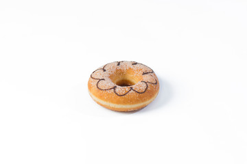 donuts on white background