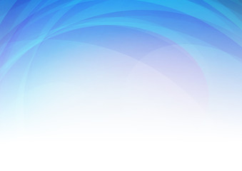 Abstract curved blue background