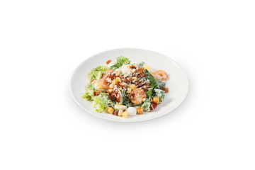 salad with meat and vegetables