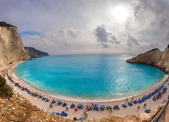 sea before rain in Porto Katsiki Lefkada  island  Greece