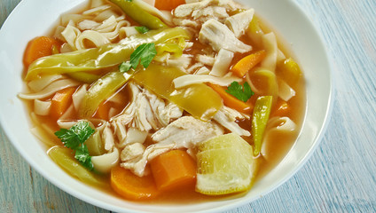 Cuban Style Chicken Noodle Soup