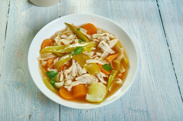 Cuban Style Chicken Noodle Soup