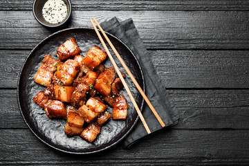 Chinese traditional cuisine, braised pork. 