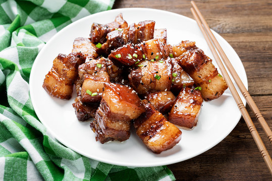 Chinese traditional cuisine, braised pork. 