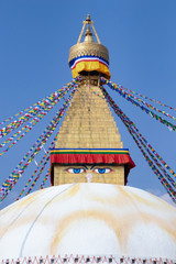 Kathmandu Nepal Boudhanath Stupa is one of the largest Buddhist stupas in the world. It is the...