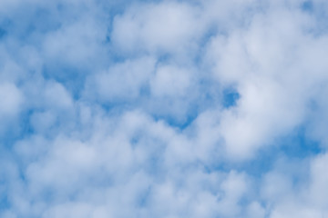 Obraz premium Altocumulus clouds.Blue sky with white clouds.