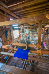 A cotton factory in Inle Lake, Myanmar.