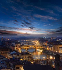 Foto op Canvas Evening Florence top view, Italy © wildman