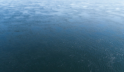 Water with small ripples on the sea, ocean or river. Water concept for background.