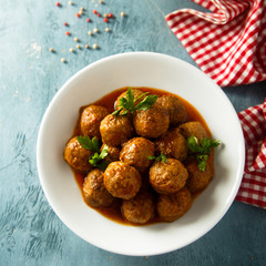 Meatballs with tomato sauce