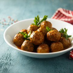 Meatballs with tomato sauce