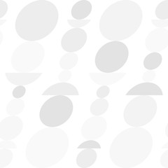 Circle and semicircle abstract vector pattern, geometric background