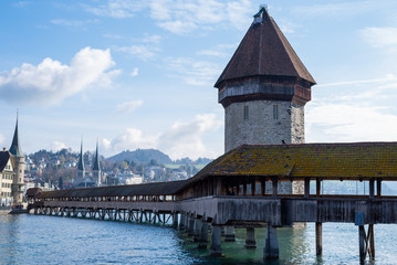 Lucern wooden bridge