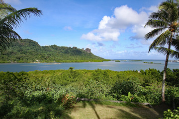 Fototapeta na wymiar Sokehs Rock Pohnpei Micronesia