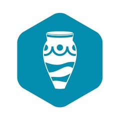Empty vase icon. Simple illustration of empty vase vector icon for web