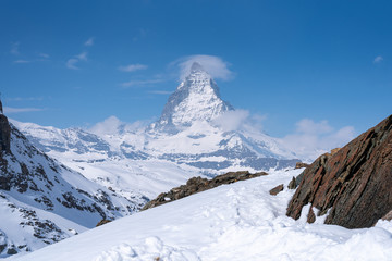 Fototapeta na wymiar Mt.Matterhorn in Zermatt