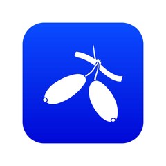 Barberry icon blue vector isolated on white background