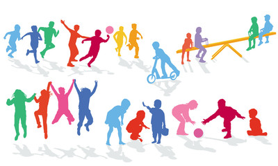 Kind spielen und haben Freude, Illustration-Isoliert